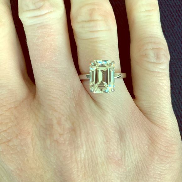Jewelry - NWT emerald cut engagement ring by Louily